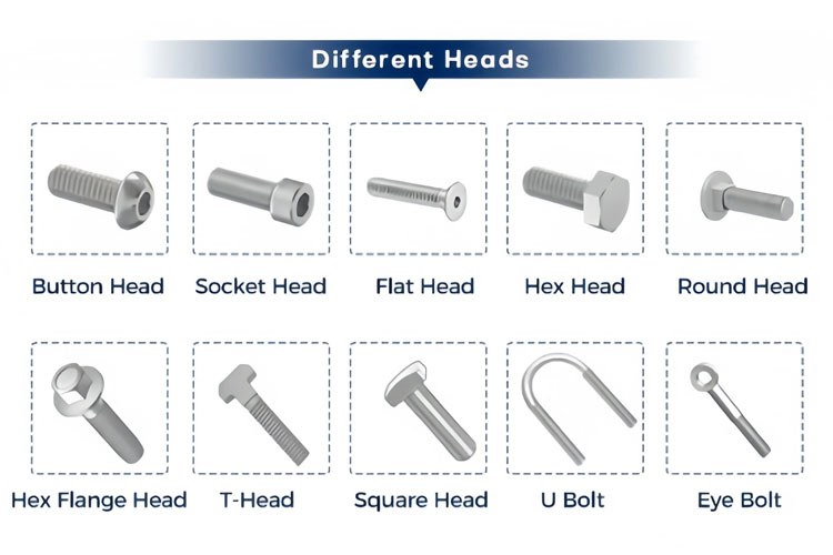 Screw head types